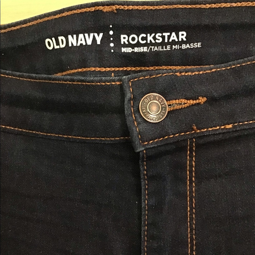 Old Navy Rockstar Mid-Rise Jeans Sz 18 - Picture 5 of 8